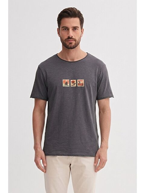 Bad Bear Rose Asfalt Erkek Baskılı Tişört