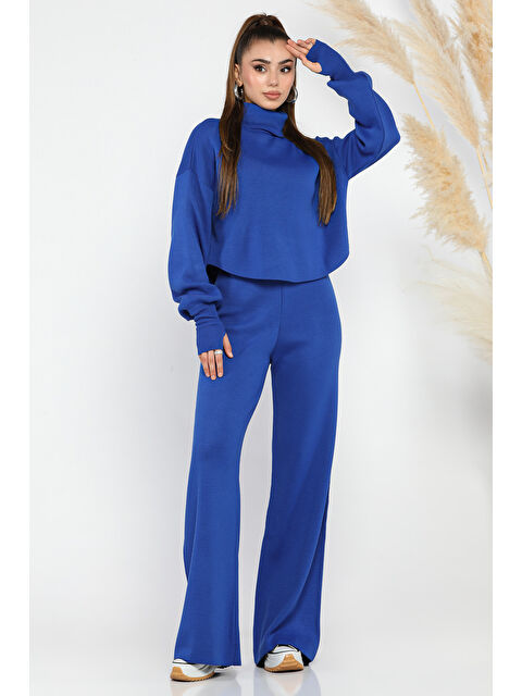 Gülseli Crop Kazak Pantolon Triko İkili Takım - S000332259-23710