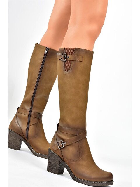 Fox Shoes C674250109 Vizon Kadın Çizme - S000056140-26429