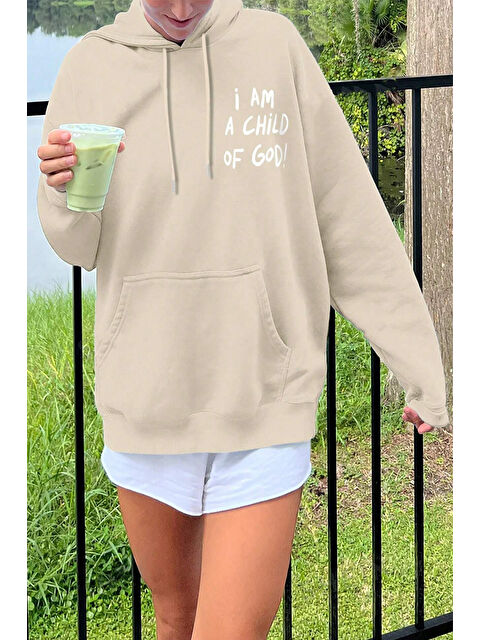 uyguntarz Sırt Baskılı Oversize Sweatshirt - S000265617-19928