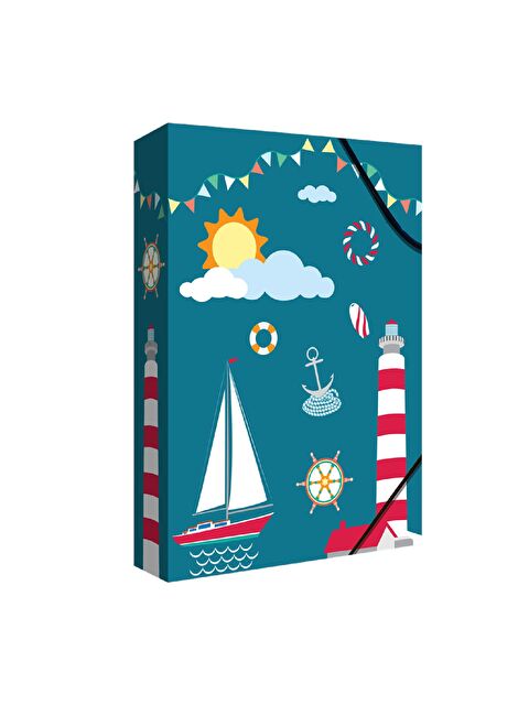 Noki Kutu Klasör Lastikli Desenli (3201DL) - S000505802-17234