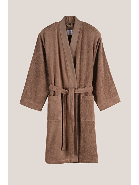 İrya Solena %100 Pamuk Kadın Bornoz Mocha - S000505803-26423