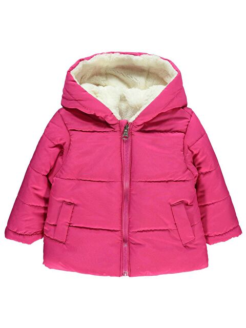 Civil Kız Bebek Kapüşonlu Mont 6-18 Ay Fuşya - S000244291-18686