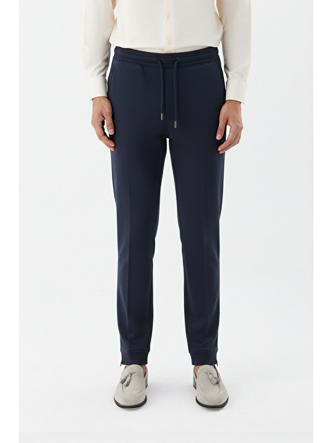 Sabri Özel Giotelli Lacivert Regular Fit Pamuk Karışımlı Örme Jogger Pantolon - S000525683-21164