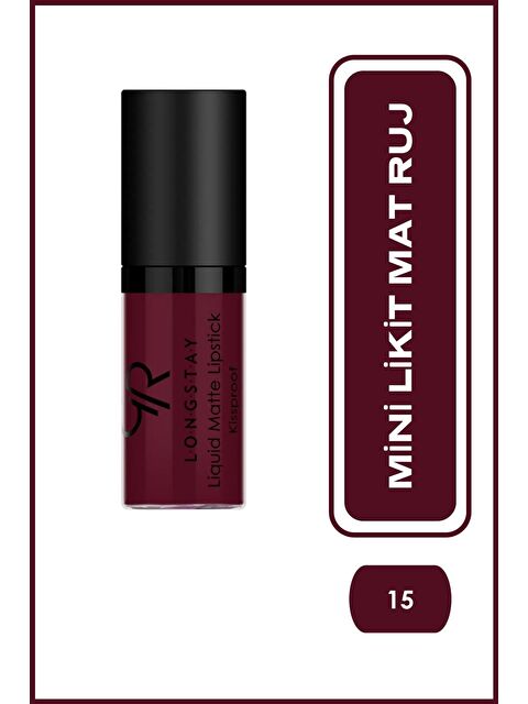 GOLDEN ROSE Likit Mini Mat Ruj - Longstay Liquid Matte Lipstick No: 15 8691190870157 - S000382539-20020