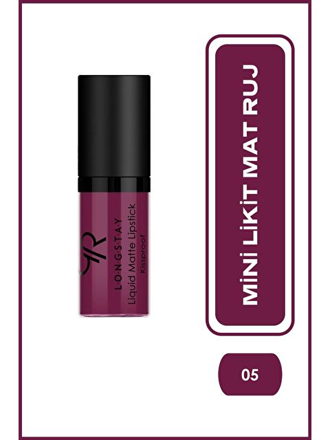 GOLDEN ROSE Likit Mini Mat Ruj - Longstay Liquid Matte Lipstick No: 05 8691190870058 - S000382540-20040