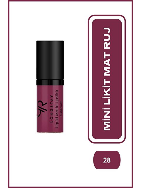 GOLDEN ROSE Longstay Liquid Matte Lipstick Mini - No 28 - S000382542-20036