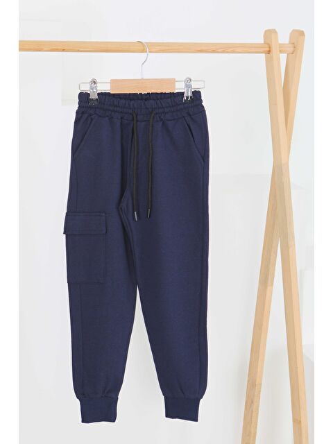 Tofisa Erkek Çocuk Lacivert Kargo Cep Eşofman Altı - 27452 - S000434417-21164