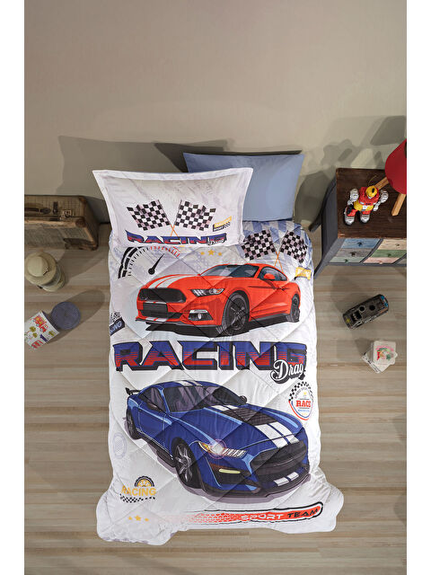 Clasy Ranforce %100 Pamuk Tek Kişilik Uyku Seti Racing Drag - S000484844-17234