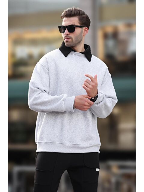 Madmext Karmelanj Polo Yaka Erkek Sweatshirt 7086 - S000424247-2090