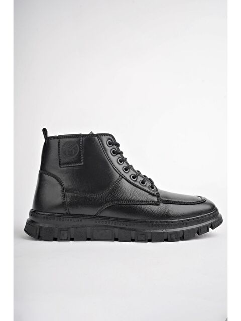 Muggo GİLBERTO Fermuarlı Bağcıklı Kürklü Hafif Taban Erkek Bot - S000282605-19351