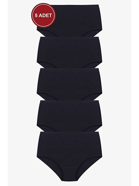 Koza İç Giyim Kadın 5'li Elastanlı Curve Büyük Beden Ekstra Yüksek Bel Külot - S000251265-19351