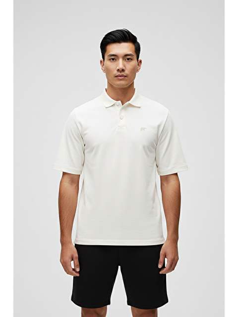 Bad Bear City Walker Beyaz Polo Yaka Erkek Tişört