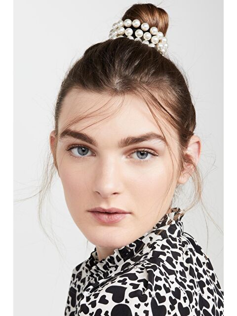 New Obsessions İncili Lastik Saç Tokası Seti 4'lü Paket - S000220884-37424