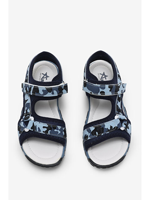 TONNY BLACK Çocuk Unisex Lacivert Kamuflaj Çoçuk Cırtlı Sandalet - S000510281-21164