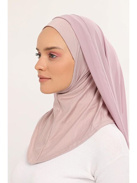 Altobeh Hazır Lüks Pratik Hijablı Şifon Şal - S000375347-7152