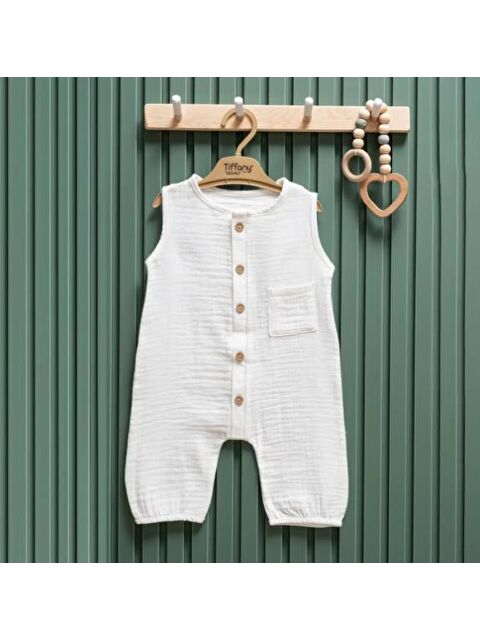 Tiffany Çift Kat Müslin Atlet Uzun Tulum - S000513093-19965