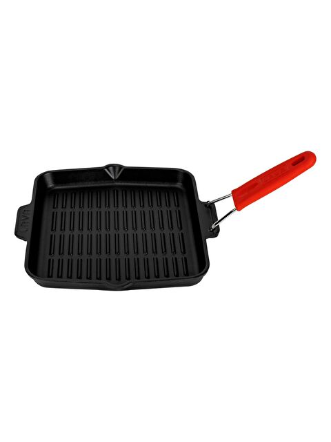 LAVA Kare Sığ Izgara Tavası Silikon Tel Saplı Ölçü 24x24cm. - S000126707-20045