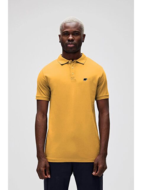 Bad Bear Gabriel Sarı Polo Yaka Erkek Tişört