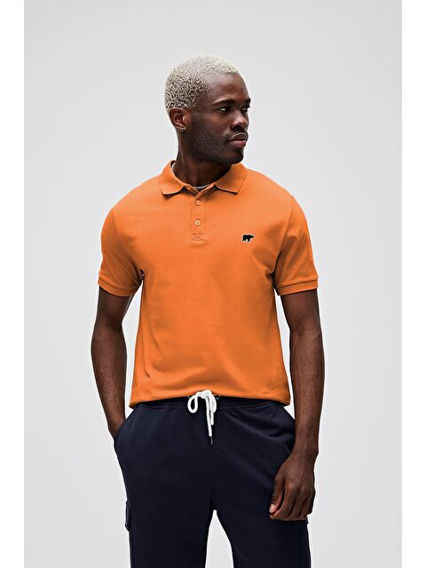 Bad Bear Gabriel Turuncu Polo Yaka Erkek Tişört