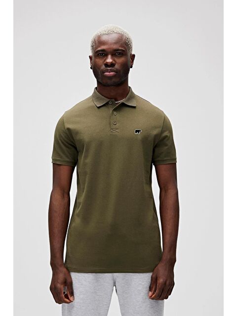 Bad Bear Gabriel Haki Polo Yaka Erkek Tişört