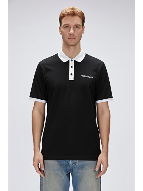 Bad Bear Awake Siyah Polo Yaka Erkek Tişört