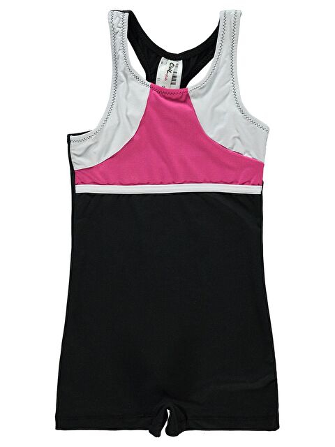 Civil Girls Kız Çocuk Yüzücü Mayo 3-13 Yaş Siyah