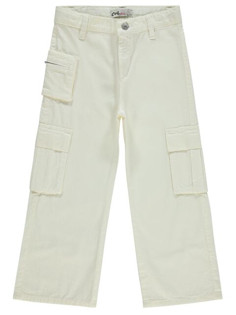 Civil Girls Kız Çocuk Pantolon 10-13 Yaş Kırık Beyaz - S000198653-10584