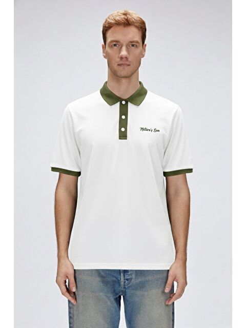 Bad Bear Awake Beyaz Polo Yaka Erkek Tişört