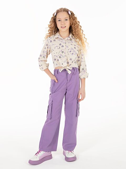 Civil Girls Kız Çocuk Pantolon 6-9 Yaş Açık Mor - S000199134-20038