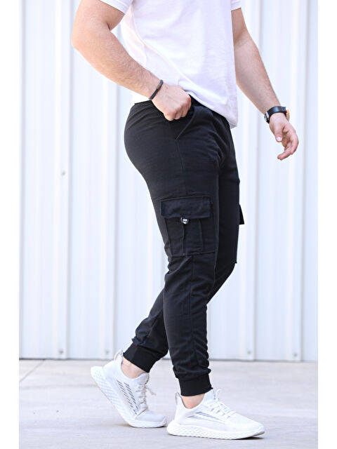 Mishar İtalia Paça Ribanalı Kargo Cepli Jogger Erkek Jogger Eşofman Altı - S000302717-19351