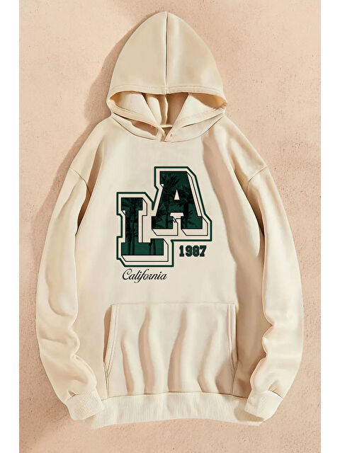 uyguntarz La California Baskılı Oversize Sweatshirt - S000265614-19928