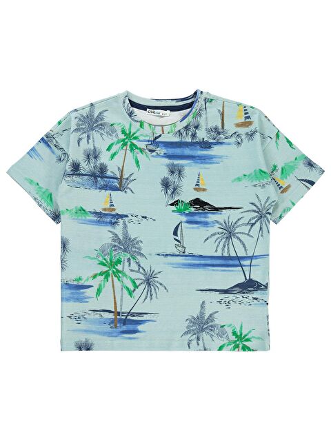 Civil Boys Erkek Çocuk Tişört 6-9 Yaş Su Yeşili