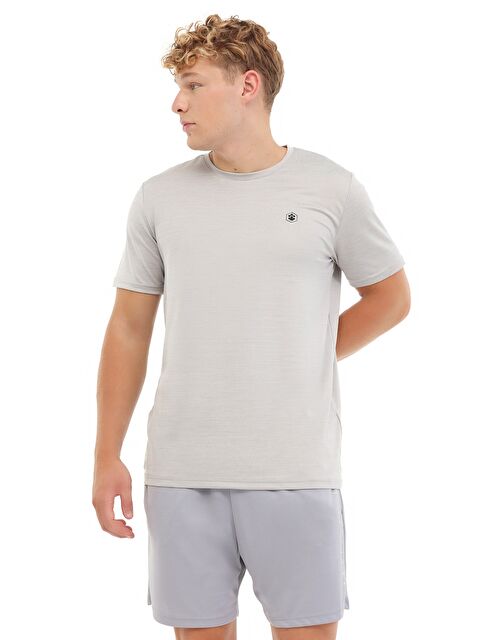Lumberjack MB CT1328 MLN T-SH 5PR Gri Erkek Kısa Kol T-Shirt - S000407304-20600