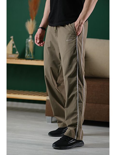 Oksit Brand Rahat Kesim Kort Paraşüt Şeritli Outdoor Erkek Eşofman Alt - S000391610-18194