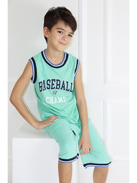 Mr Tuffy Erkek Çocuk Kolsuz Baseball Baskılı Basic Kaprili Takım 6-9 Yaş - S000163371-18194