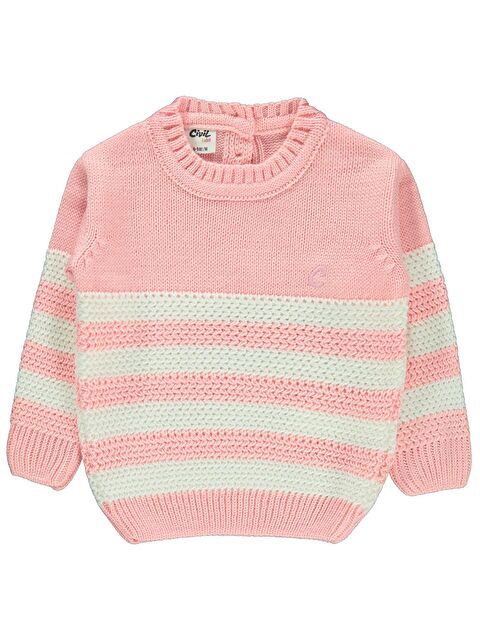 Civil Baby Kız Bebek Triko Kazak 6-18 Ay Pembe - S000244285-20024
