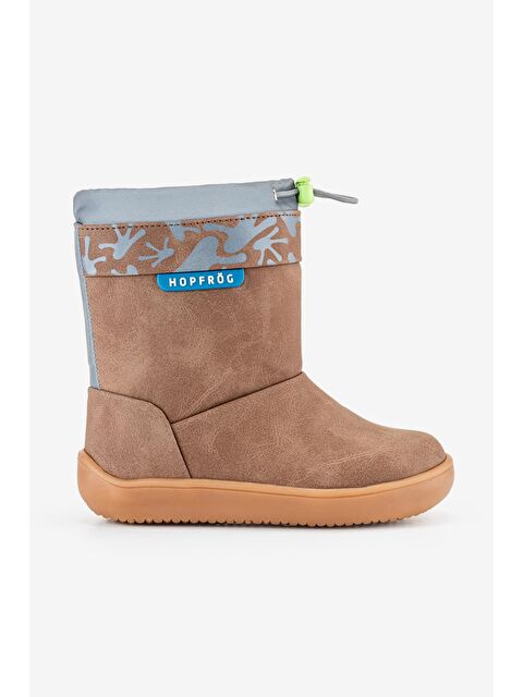 Hopfrög Rain Boots Kahverengi Meşe Suya Ve Soğuğa Dayanıklı Barefoot Çocuk Botu - S000510296-19413
