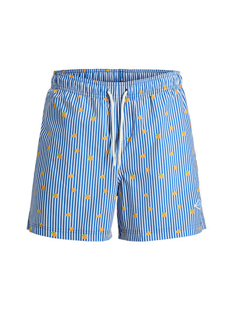 Jack & Jones Maui Breeze Mini Stripe Erkek Mavi Mayo