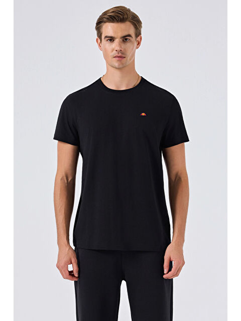 Ellesse Pamuklu Regular Fit Bisiklet Yaka T Shirt 6SM5069-BK