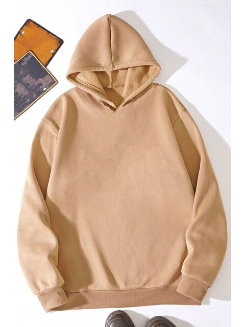 uyguntarz Unisex Oversize Sırt Kral Kelebek Baskılı Sweatshirt - S000267676-19928