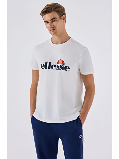 Ellesse Pamuklu Logo Baskılı Regular Fit Bisiklet Yaka T Shirt 6SM5070-OF