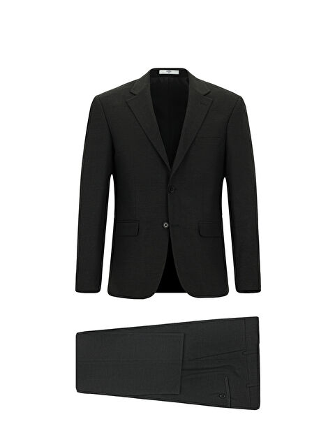 Kiğılı Slim Fit Dar Kesim Yünlü Klasik Takım Elbise