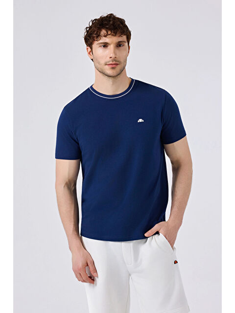 Ellesse Pamuklu Regular Fit Bisiklet Yaka T Shirt 6SM5058-NV