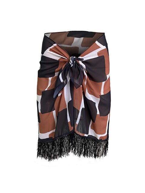 Bolder Amore Püsküllü Brick Pareo - S000012486-19413