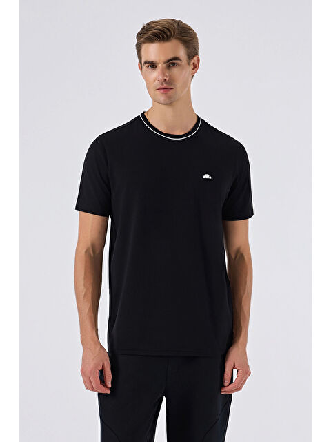 Ellesse Pamuklu Regular Fit Bisiklet Yaka T Shirt 6SM5058-BK