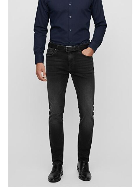 Sabri Özel Erkek Siyah Dokuma Jean Pantolon - S000525692-19351