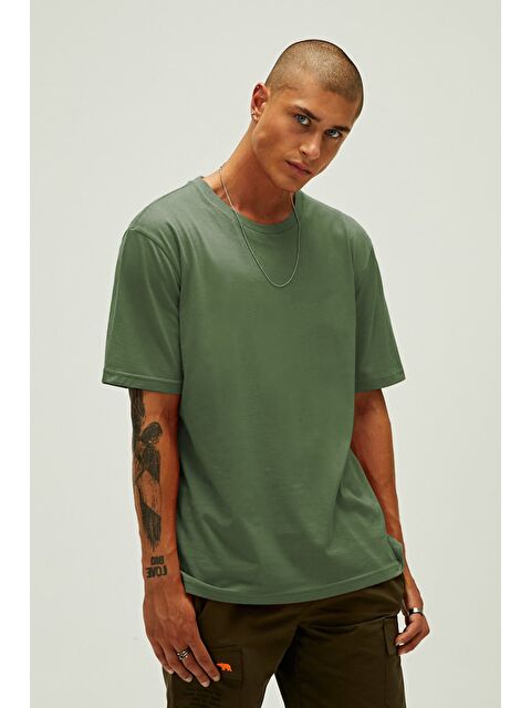 Bad Bear Routıne Haki Basic Erkek Tişört