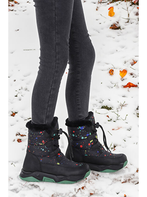 Kiko Kids Bambu Bağcıklı Erkek Çocuk Kar Botu - S000282611-37449