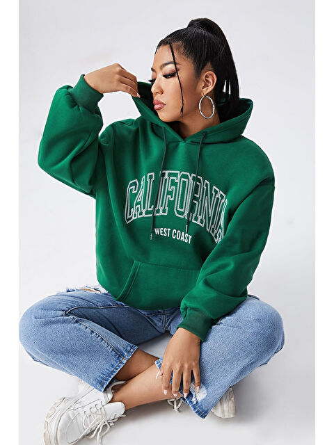 uyguntarz California Baskılı Oversize Sweatshirt - S000265616-18194
